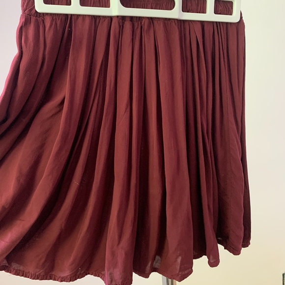 Brandy Melville Burgundy Skirt (One Size) - Picture 4 of 4